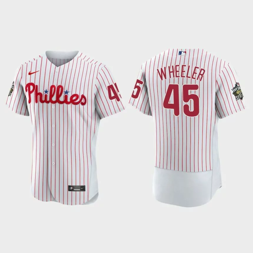Philadelphia Phillies Zack Wheeler 2022 World Series White Authentic Jersey