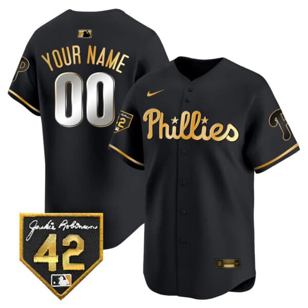 Phillies Jackie 2024 Robinson Patch Vapor Premier Limited Custom Jersey – All  Stitched