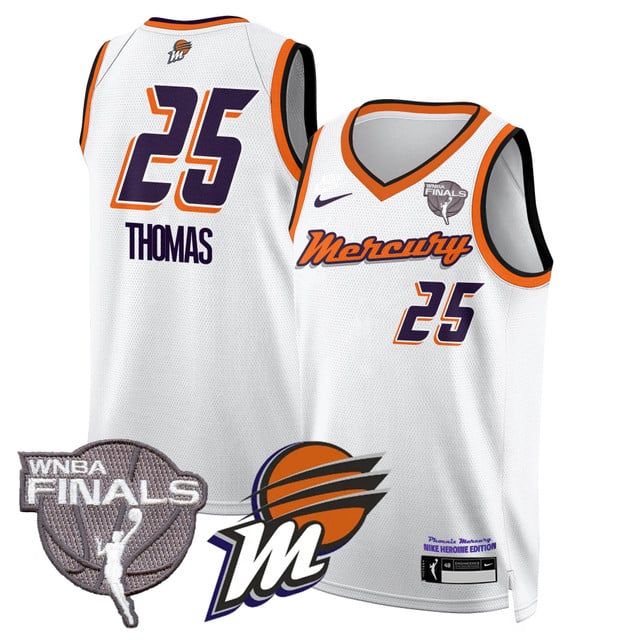 Phoenix Mercury 2025 WNBA Finals Jersey - All Stitched Alyssa Thomas   - 25