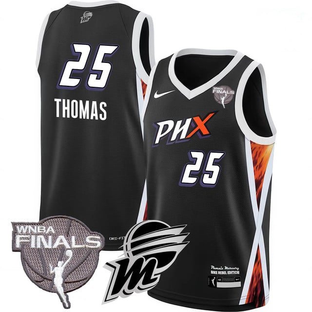 Phoenix Mercury 2025 WNBA Finals Jersey - All Stitched Alyssa Thomas - 25