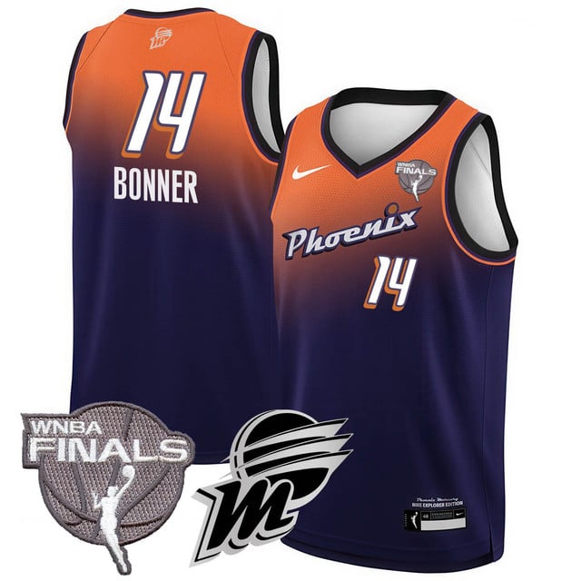 Phoenix Mercury 2025 WNBA Finals Jersey - All Stitched DeWanna Bonner -  14