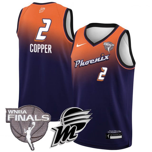 Phoenix Mercury 2025 WNBA Finals Jersey - All Stitched Kahleah Copper   - 2