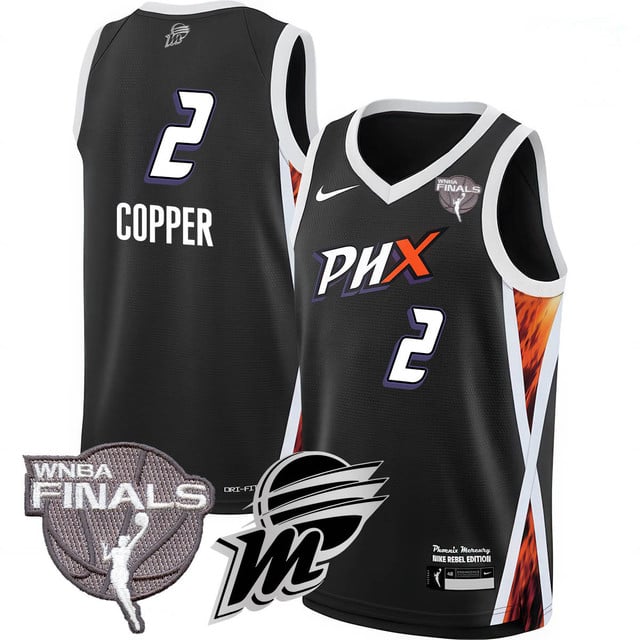 Phoenix Mercury 2025 WNBA Finals Jersey - All Stitched Kahleah Copper - 2