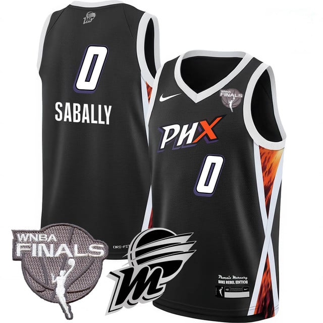 Phoenix Mercury 2025 WNBA Finals Jersey - All Stitched Satou Sabally - 0