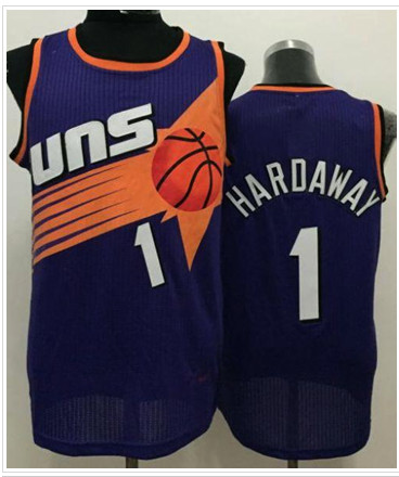 Phoenix Suns #1 Penny Hardaway Purple Throwback Stitched NBA Jersey