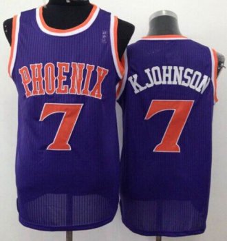 Phoenix Suns #7 K Johnson Purple New Throwback NBA Jersey