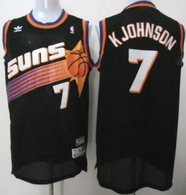 Phoenix Suns 7 Kevin Johnson Purple Throwback NBA Jerseys