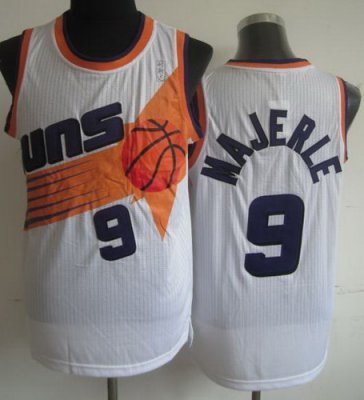 Phoenix Suns 9 Dan Majerle White Hardwood Classics Revolution 30 NBA Jerseys