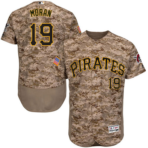 Pirates #19 Colin Moran Camo Flexbase Authentic Collection Stitched Baseball Jersey
