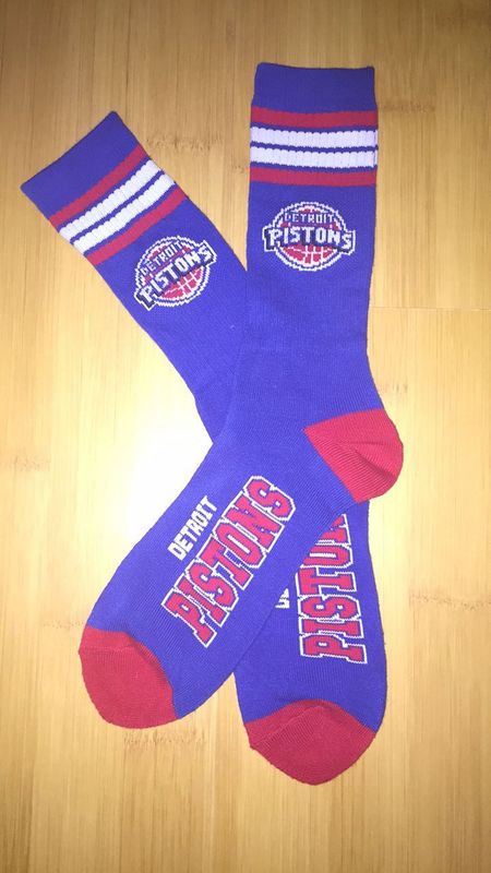 Pistons Team Logo Blue NBA Socks