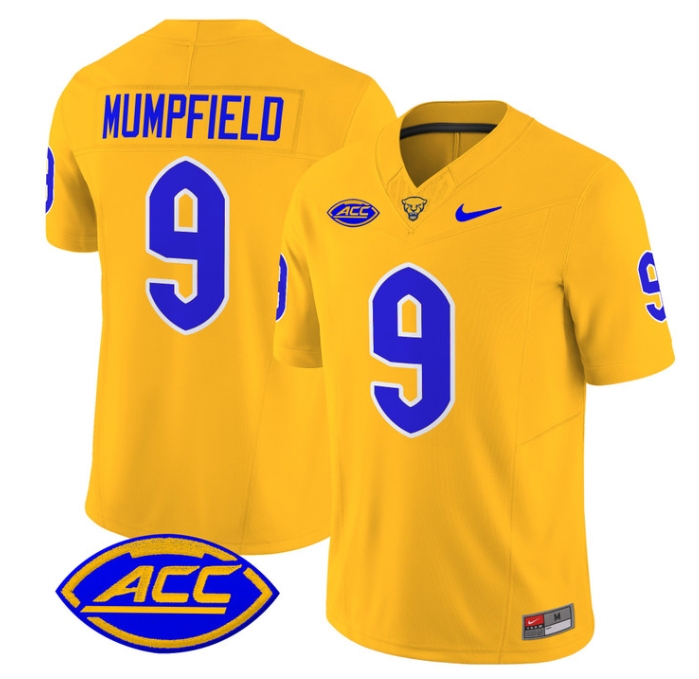 Pittsburgh Panthers 2024 Vapor Limited Football Jersey - All Stitched  GOLD #9 KONATA MUMPFIELD