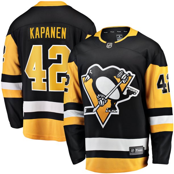 Pittsburgh Penguins #42 Kasperi Kapanen  Black Home Stitched NHL Jersey