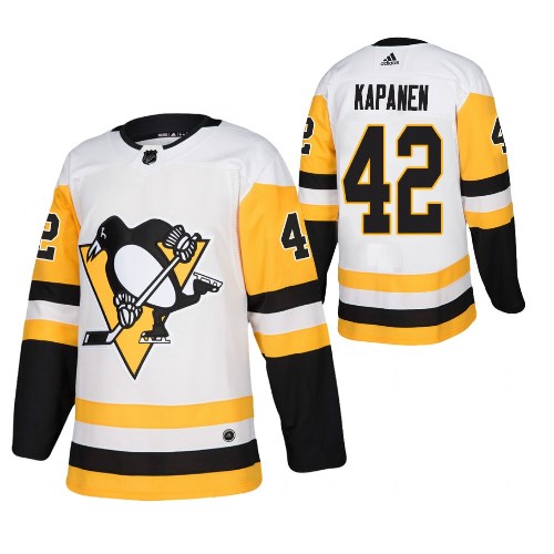 Pittsburgh Penguins #42 Kasperi Kapanen  White Stitched NHL Jersey