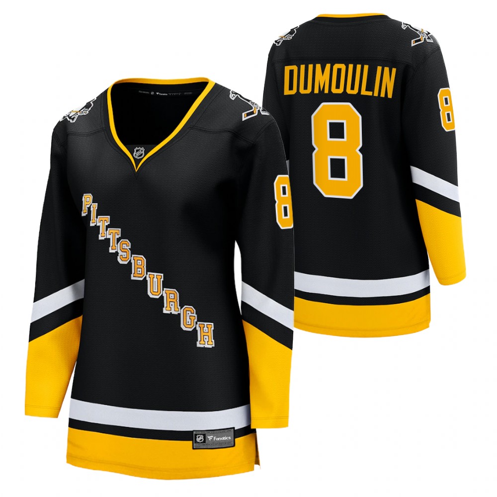 Pittsburgh Penguins Brian Dumoulin Women Black 2021-22 Alternate Jersey