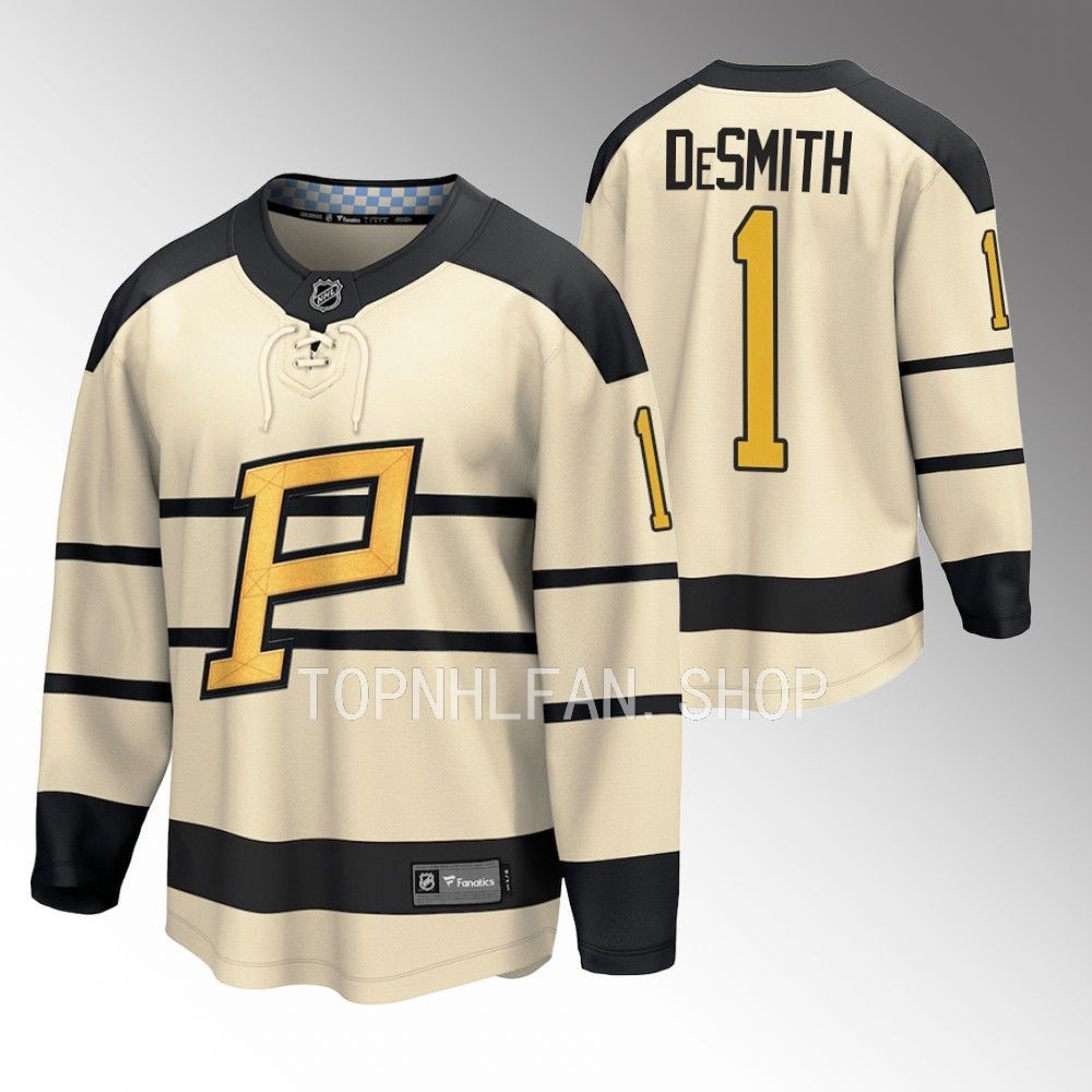 Pittsburgh Penguins Casey DeSmith Cream 2023 Winter Classic Player Jersey