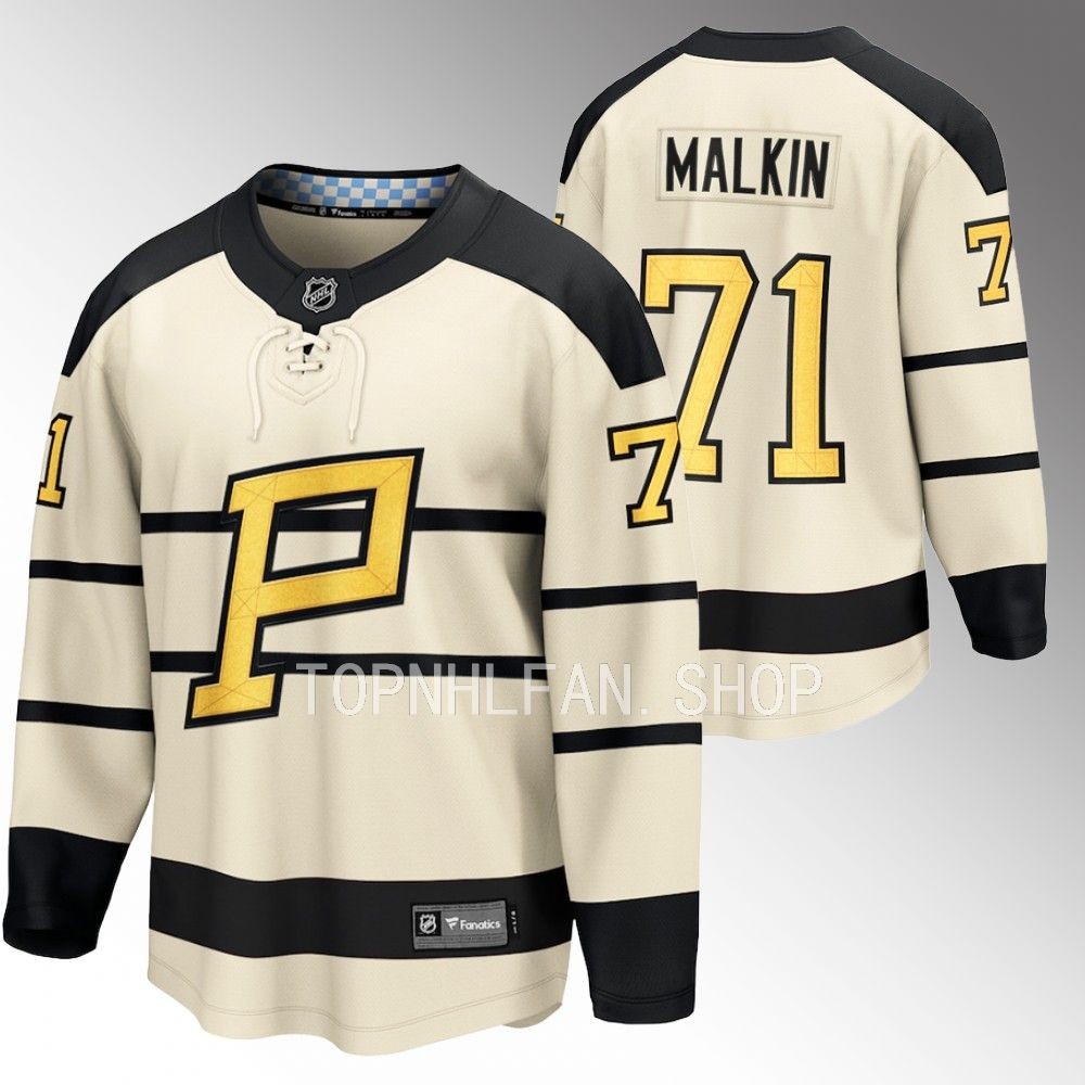 Pittsburgh Penguins Evgeni Malkin 2023 Winter Classic Cream Player Jersey