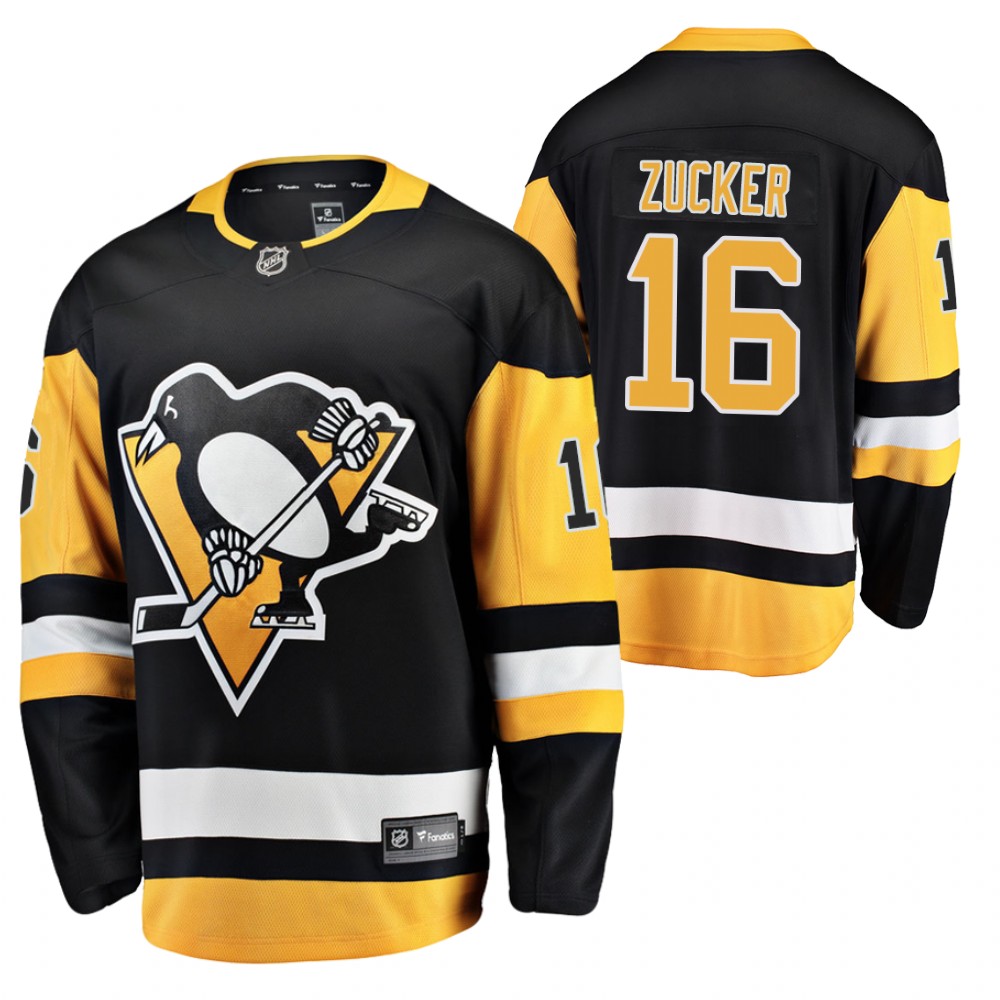 Pittsburgh Penguins Jason Zucker Black Home Breakaway Player 2020 Transfer Jersey