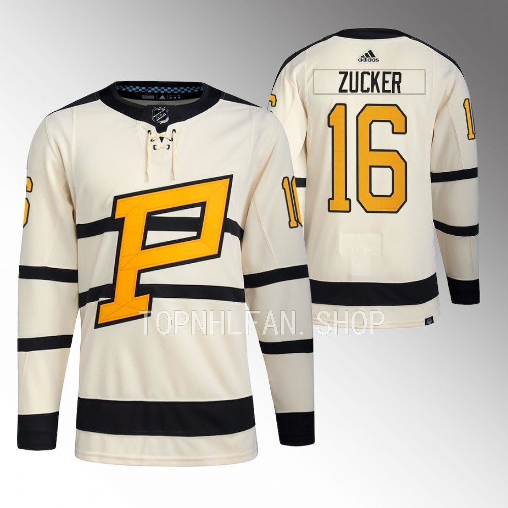 Pittsburgh Penguins Jason Zucker Cream 2023 Winter Classic Primegreen Jersey