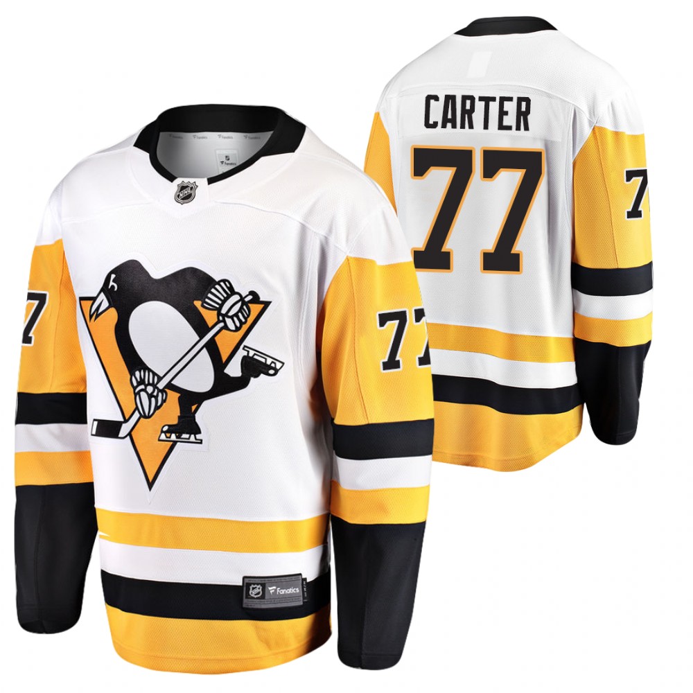 Pittsburgh Penguins Jeff Carter White Away 2021 Jersey