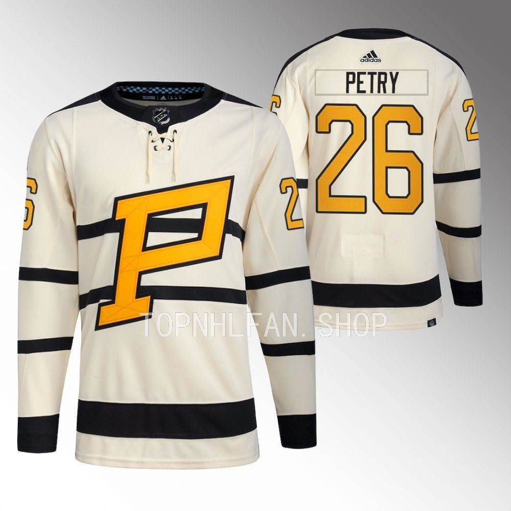 Pittsburgh Penguins Jeff Petry Cream 2023 Winter Classic Primegreen Jersey