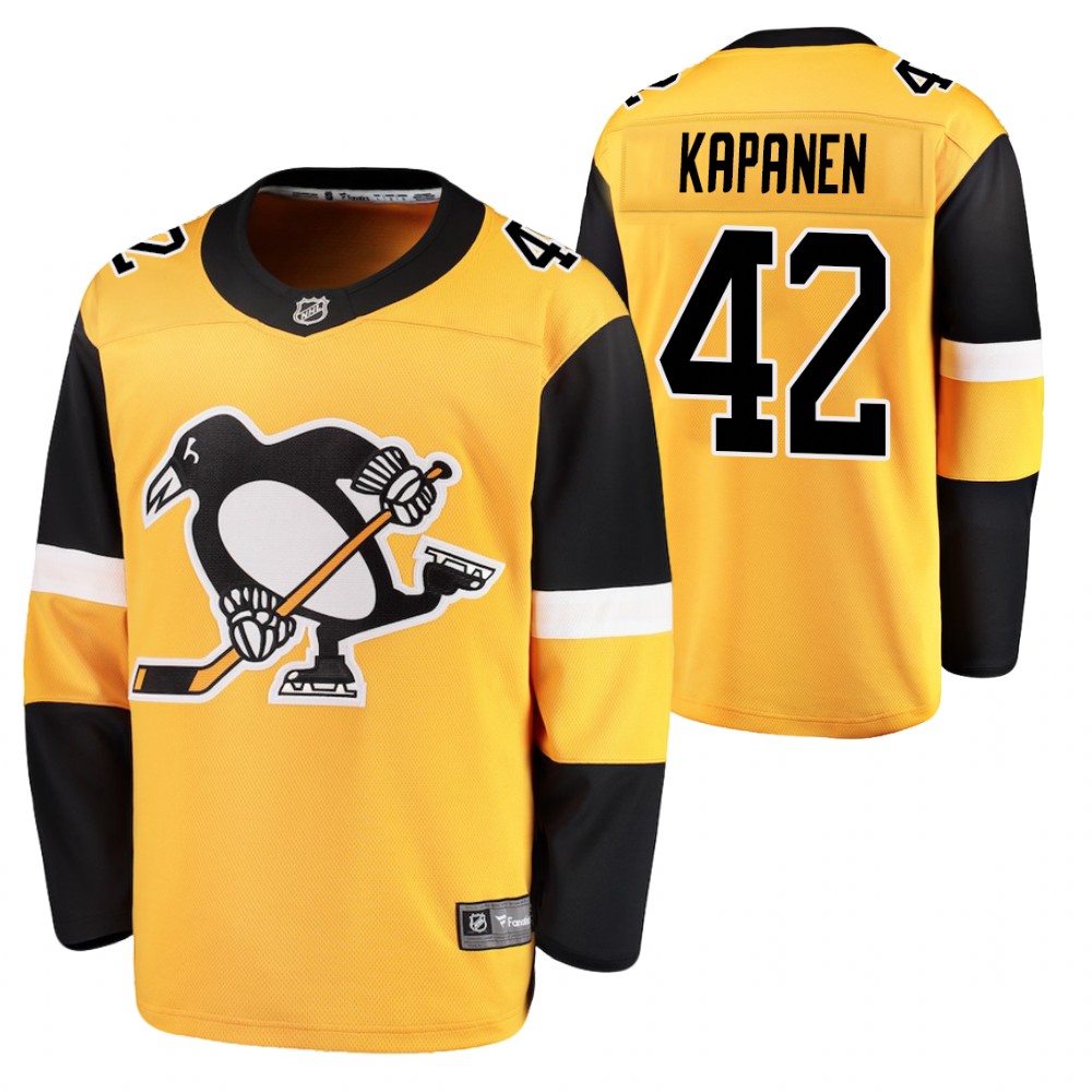 Pittsburgh Penguins Kasperi Kapanen Gold Alternate Breakaway Player Jersey