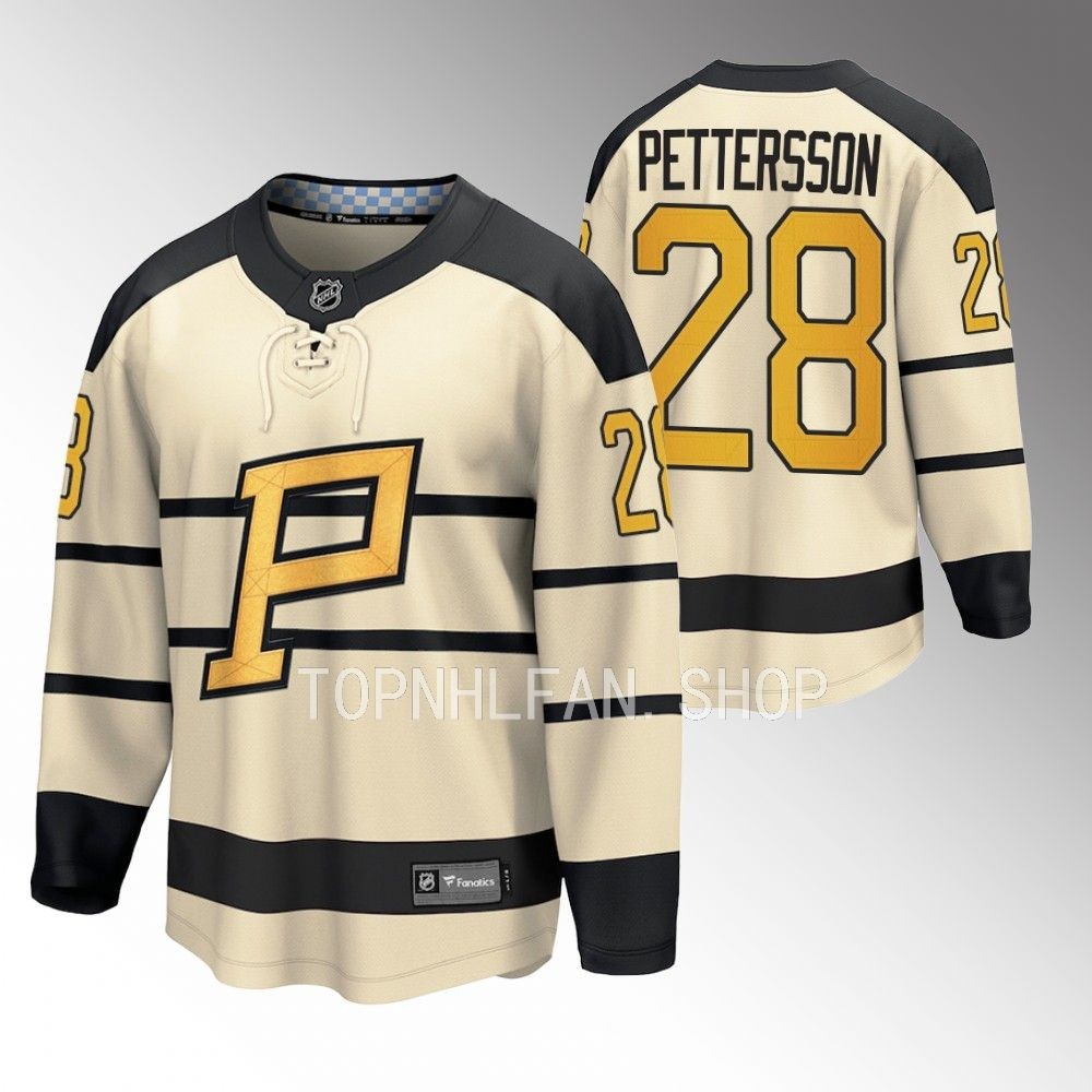 Pittsburgh Penguins Marcus Pettersson Cream 2023 Winter Classic Player Jersey