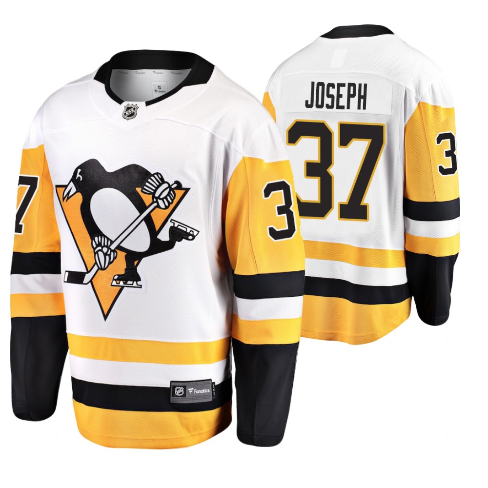 Pittsburgh Penguins Pierre-Olivier Joseph Men's Away Breakaway Player Fanatics Branded Jersey
