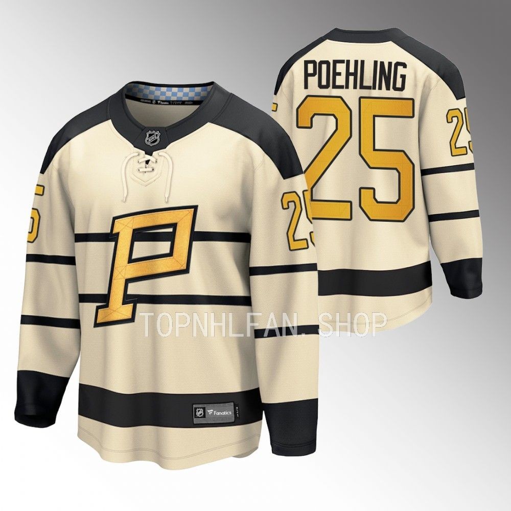 Pittsburgh Penguins Ryan Poehling Cream 2023 Winter Classic Player Jersey