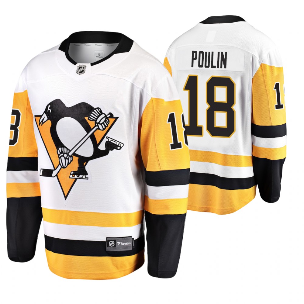 Pittsburgh Penguins Samuel Poulin Men's Away Breakaway Player Jersey
