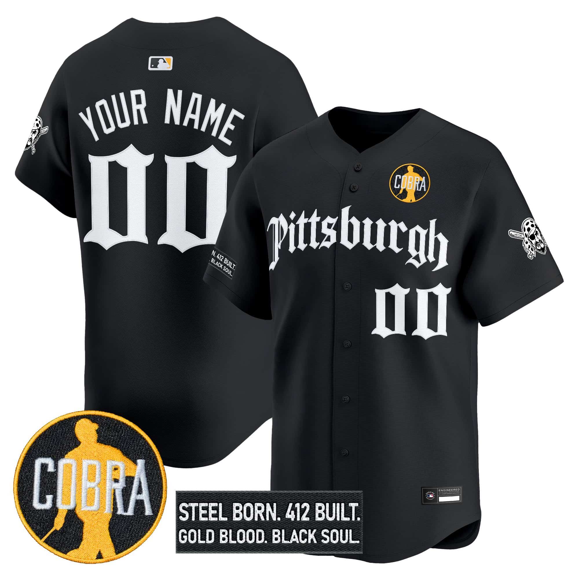 Pittsburgh Pirates ‘Dave Parker Cobra Patch’ Vapor Premier Limited Custom Jersey – All  Stitched