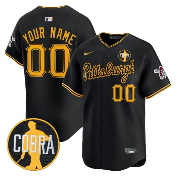 Pittsburgh Pirates ‘Dave Parker Cobra Patch’ Vapor Premier Limited Custom Jersey – All Stitched