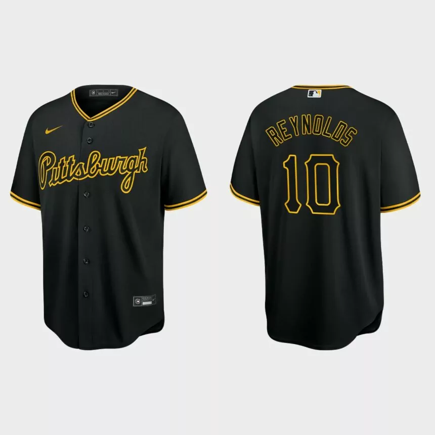 Pittsburgh Pirates Bryan Reynolds Replica Baseball Jersey – Black
