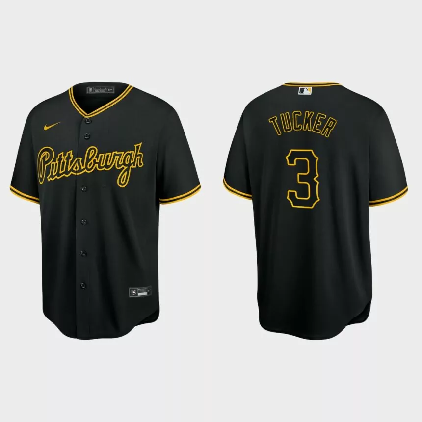 Pittsburgh Pirates Cole Tucker Replica Baseball Jersey – Black