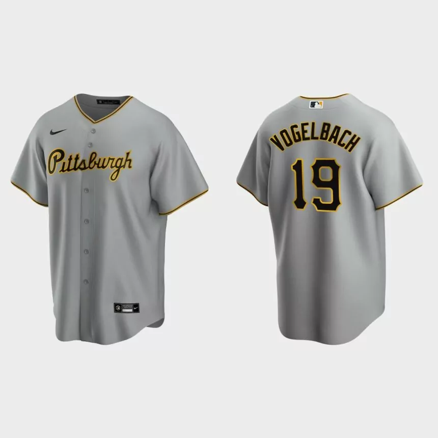 Pittsburgh Pirates Daniel Vogelbach Replica Road Jersey – Gray
