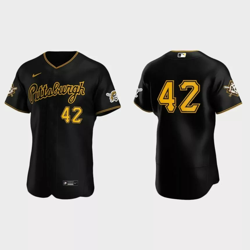 Pittsburgh Pirates Jackie Robinson Day Authentic Jersey – Black