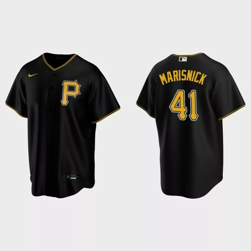 Pittsburgh Pirates Jake Marisnick Replica Alternate Jersey – Black