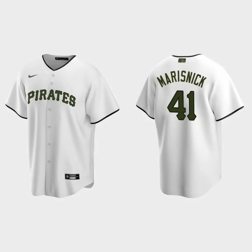 Pittsburgh Pirates Jake Marisnick Replica Alternate Jersey – White