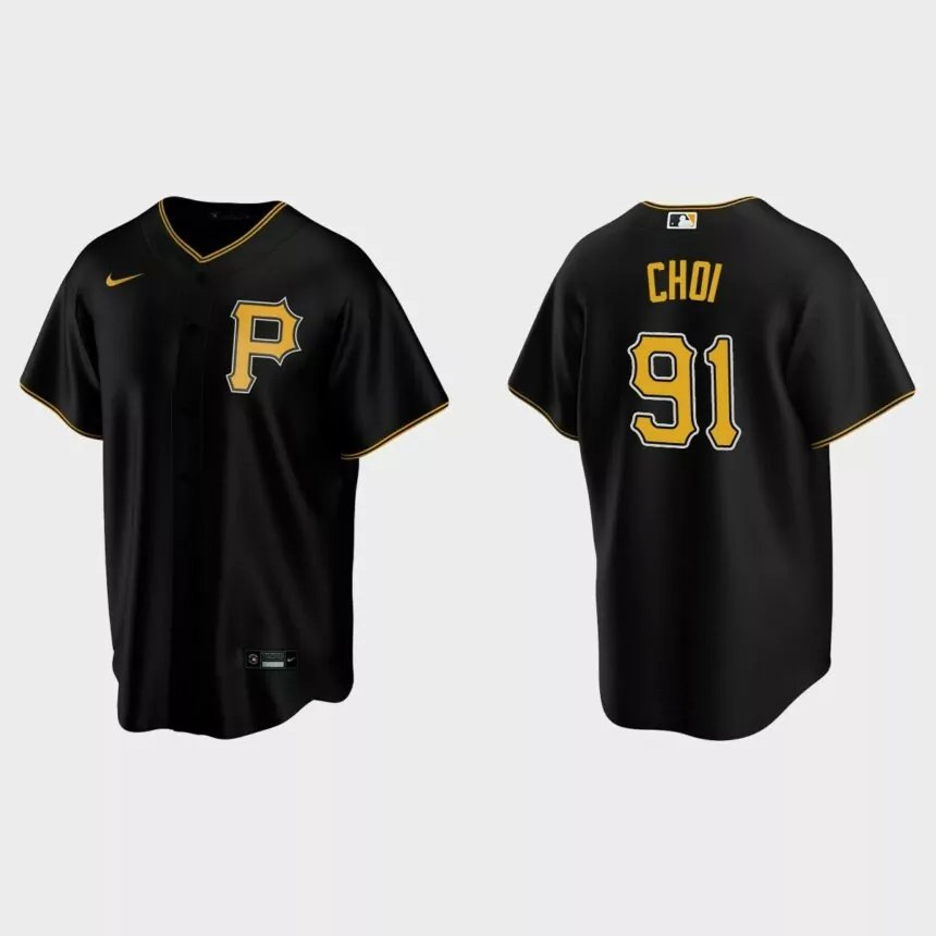 Pittsburgh Pirates Ji-Man Choi Replica Alternate Jersey – Black