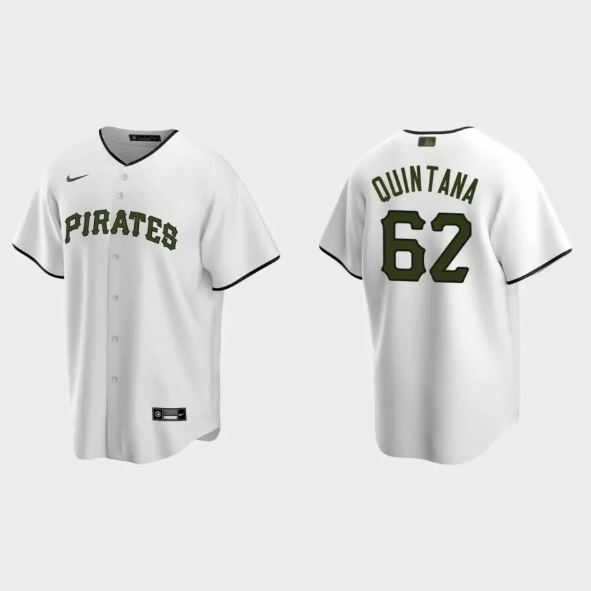 Pittsburgh Pirates Jose Quintana Replica Alternate Jersey – White