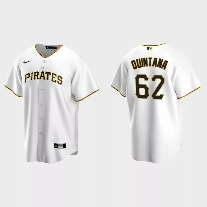 Pittsburgh Pirates Jose Quintana Replica Home Jersey – White