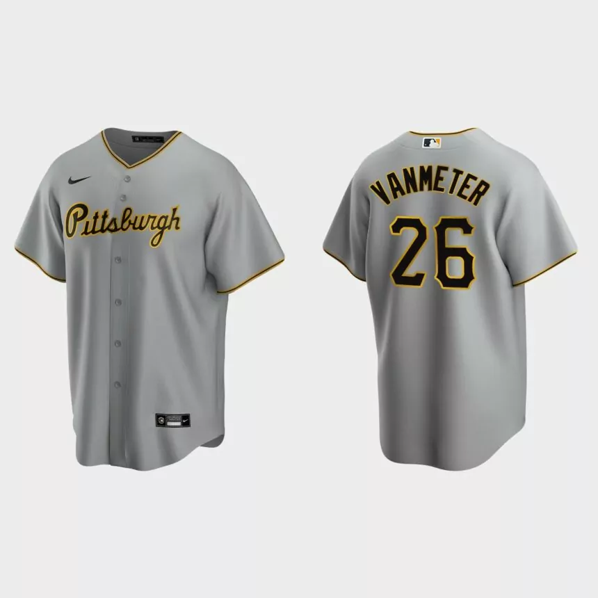 Pittsburgh Pirates Josh VanMeter Replica Road Jersey – Gray