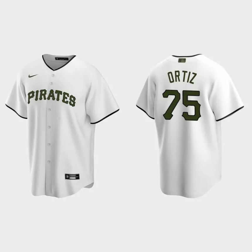Pittsburgh Pirates Luis Ortiz Replica Alternate Jersey – White