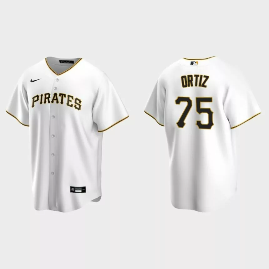 Pittsburgh Pirates Luis Ortiz Replica Home Jersey – White