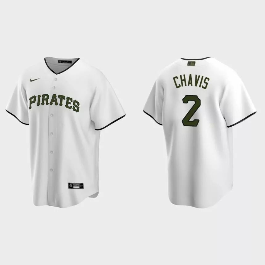 Pittsburgh Pirates Michael Chavis Replica Alternate Jersey – White