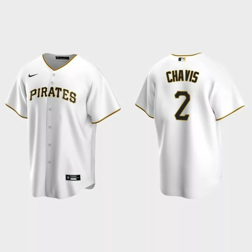 Pittsburgh Pirates Michael Chavis Replica Home Jersey – White