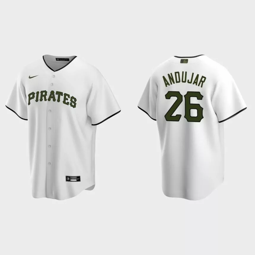 Pittsburgh Pirates Miguel Andujar Replica Alternate Jersey – White