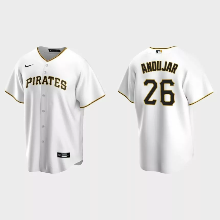 Pittsburgh Pirates Miguel Andujar Replica Home Jersey – White
