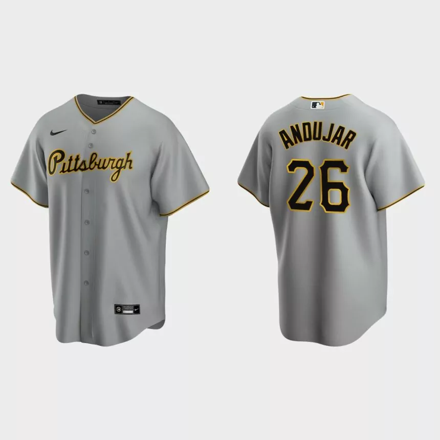 Pittsburgh Pirates Miguel Andujar Replica Road Jersey – Gray