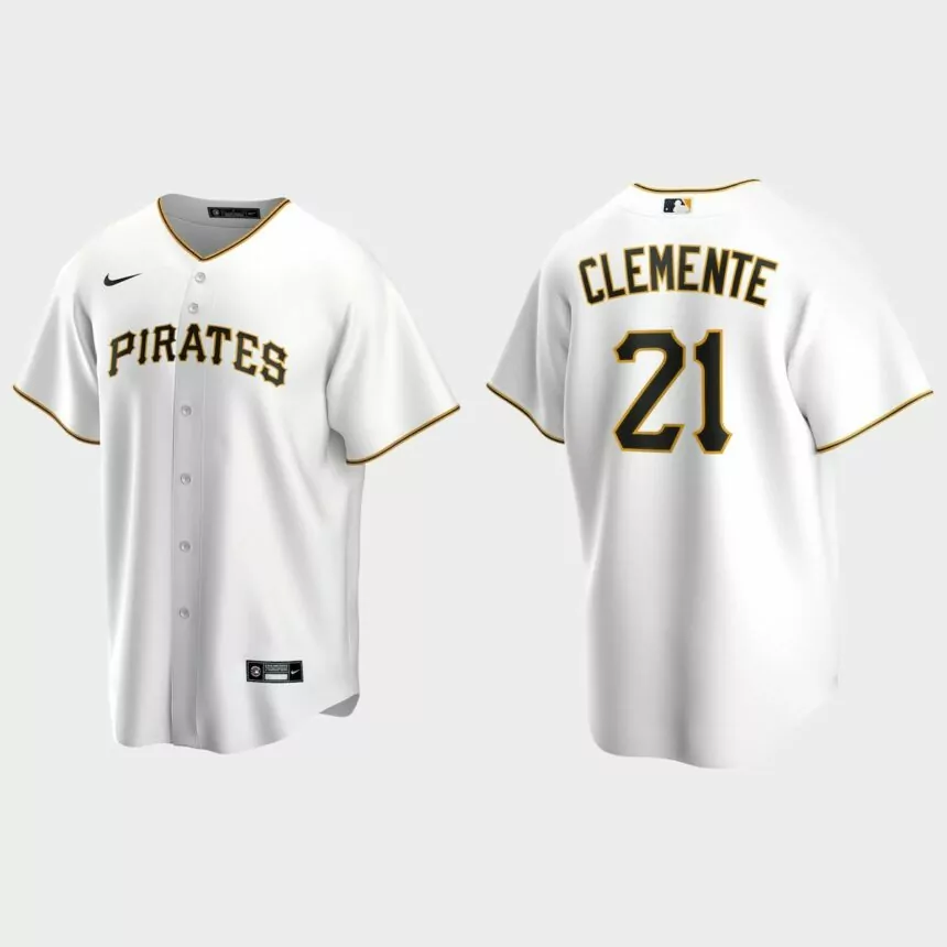 Pittsburgh Pirates Roberto Clemente Replica Jersey – White