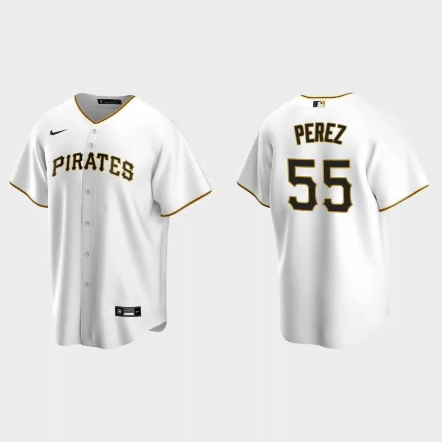 Pittsburgh Pirates Roberto Perez Replica Home Jersey – White